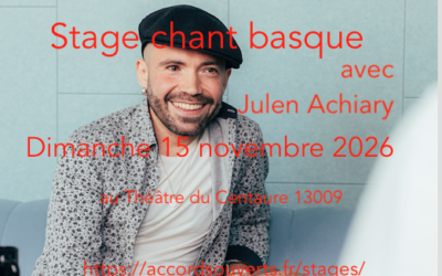 Stage chant basque avec Julen Achiary